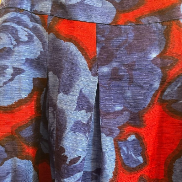 SISSY ME Sz M Skirt Pleated Mulberry Silk Linen Blend Lined Zipper Closure NEW - Picture 2 of 10